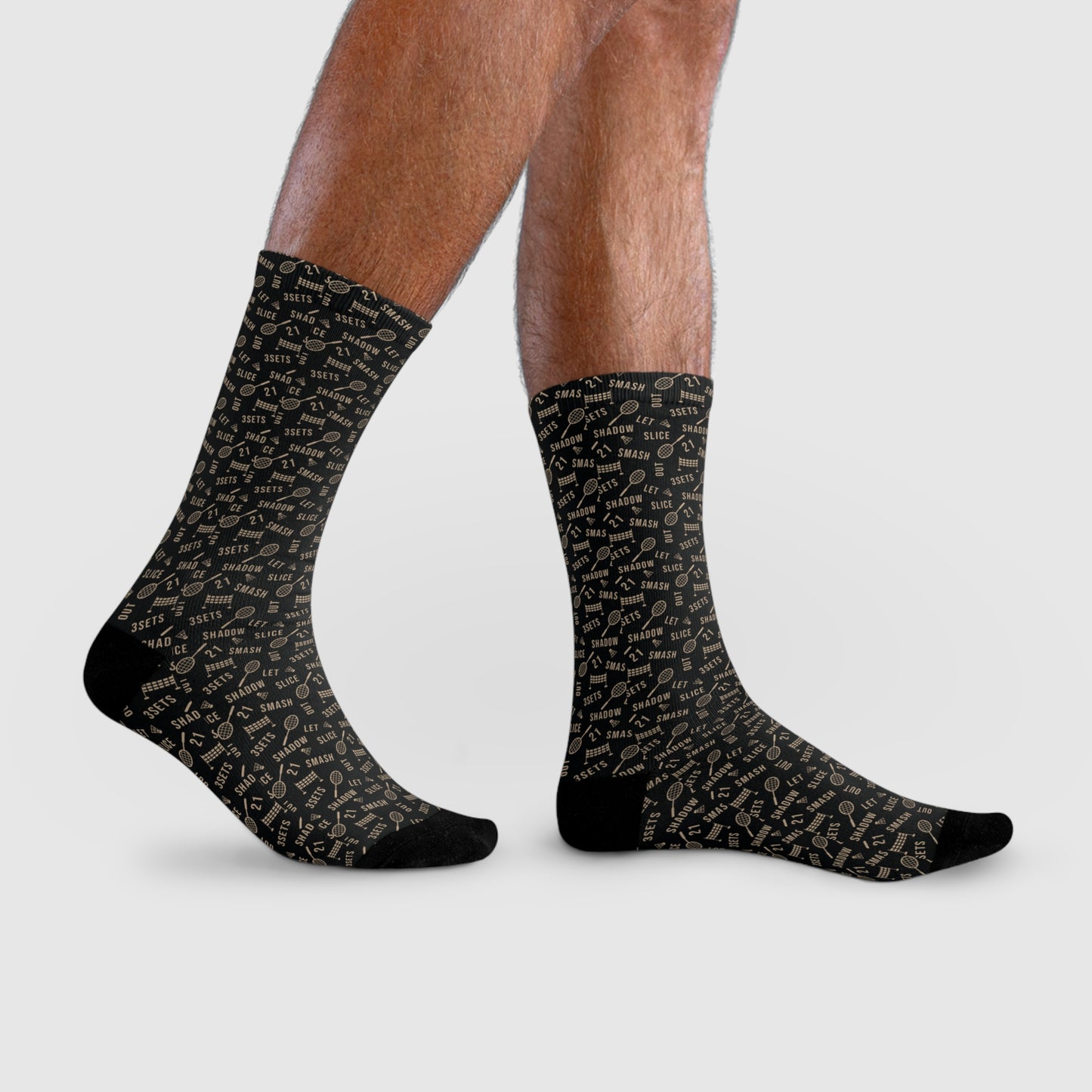 Unisex Mid-Calf Badminton Socks – Style & Comfort