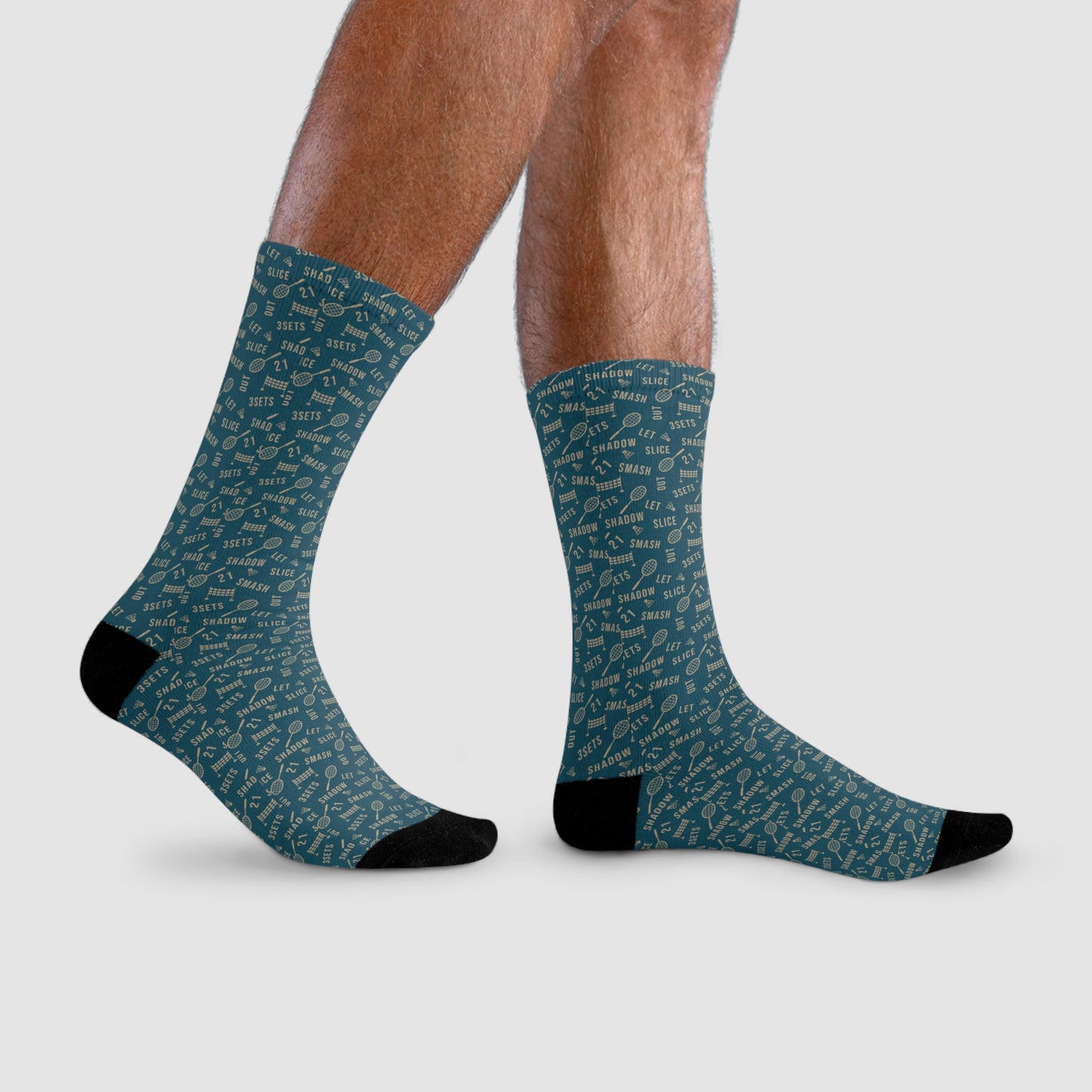 Unisex Mid-Calf Badminton Socks – Style & Comfort