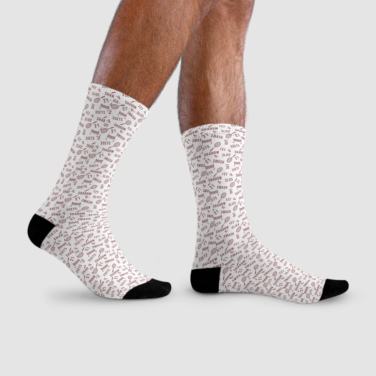 Unisex Mid-Calf Badminton Socks – Style & Comfort