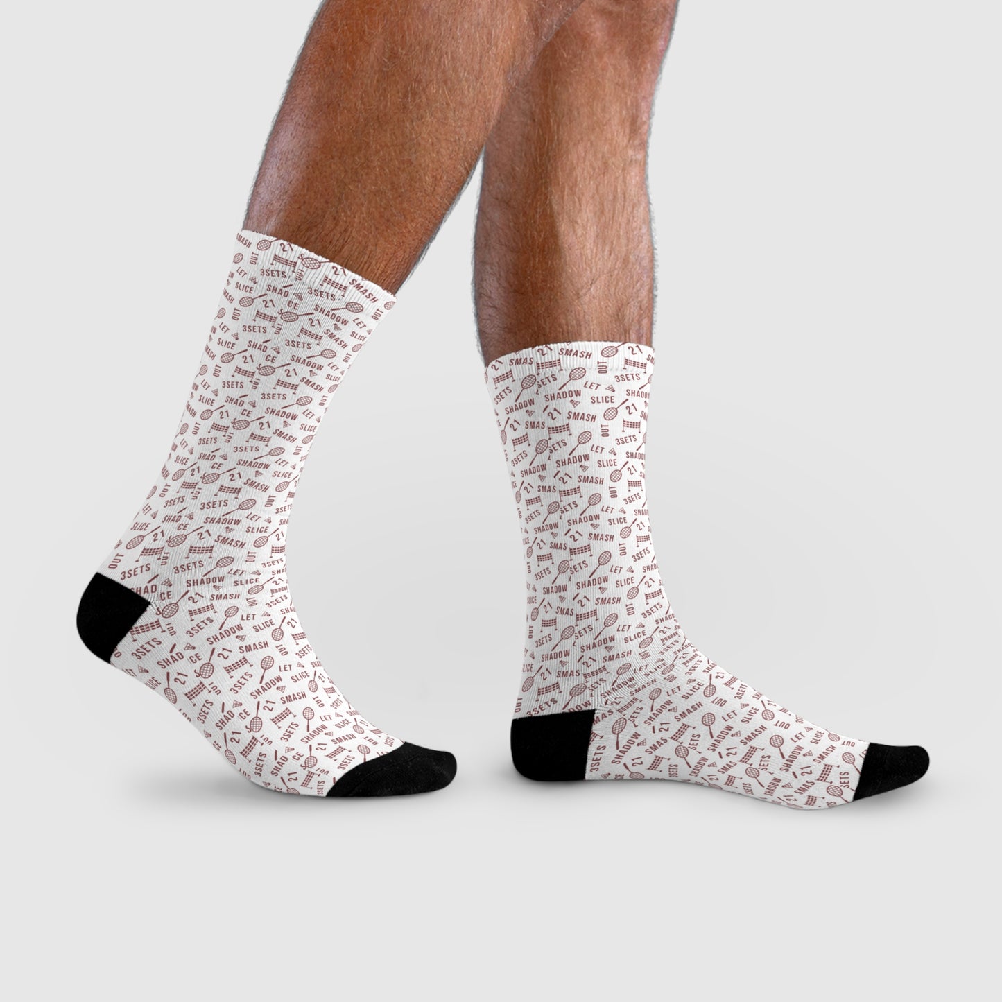 Unisex Mid-Calf Badminton Socks – Style & Comfort