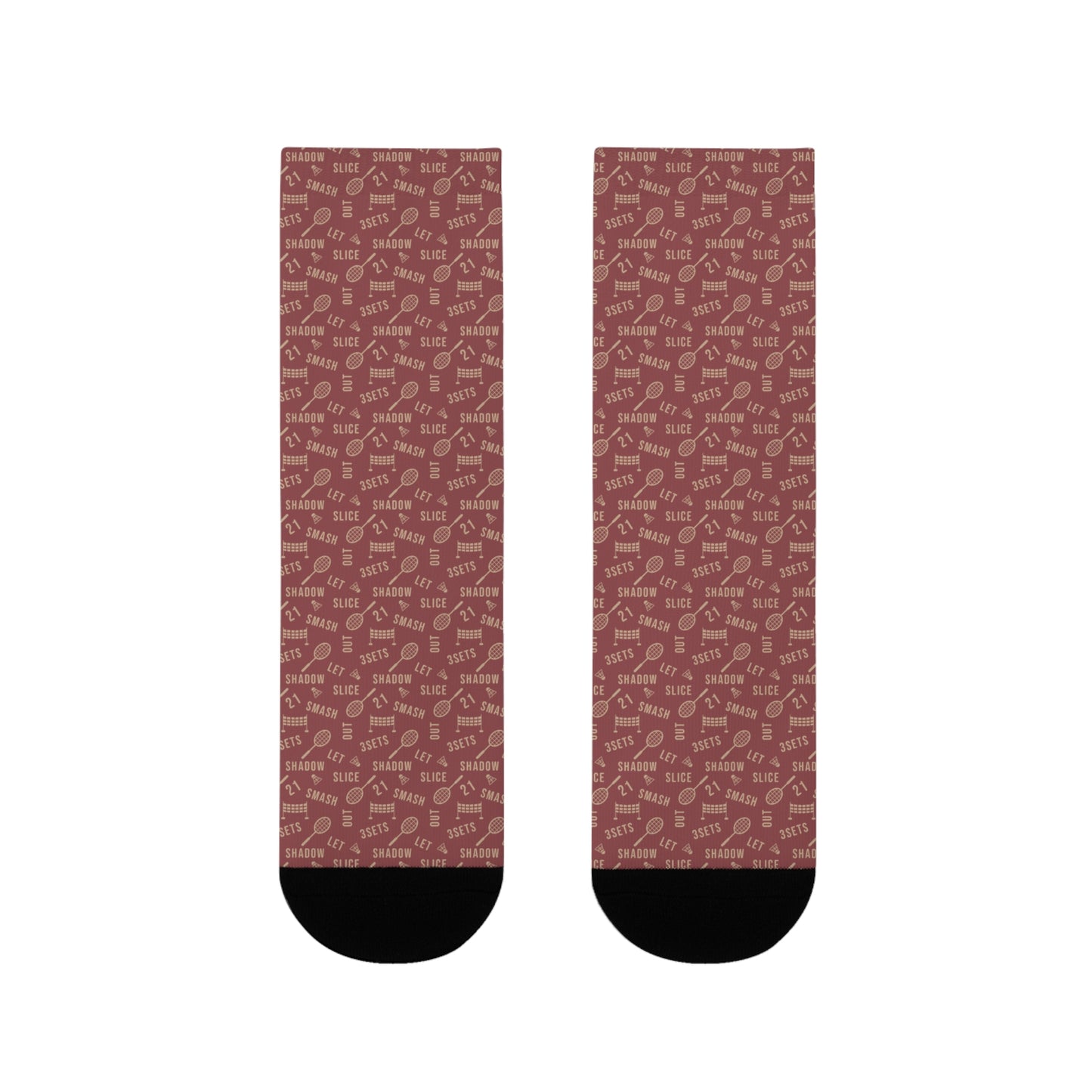 Chaussettes de badminton unisexes mi-mollet – Style et confort