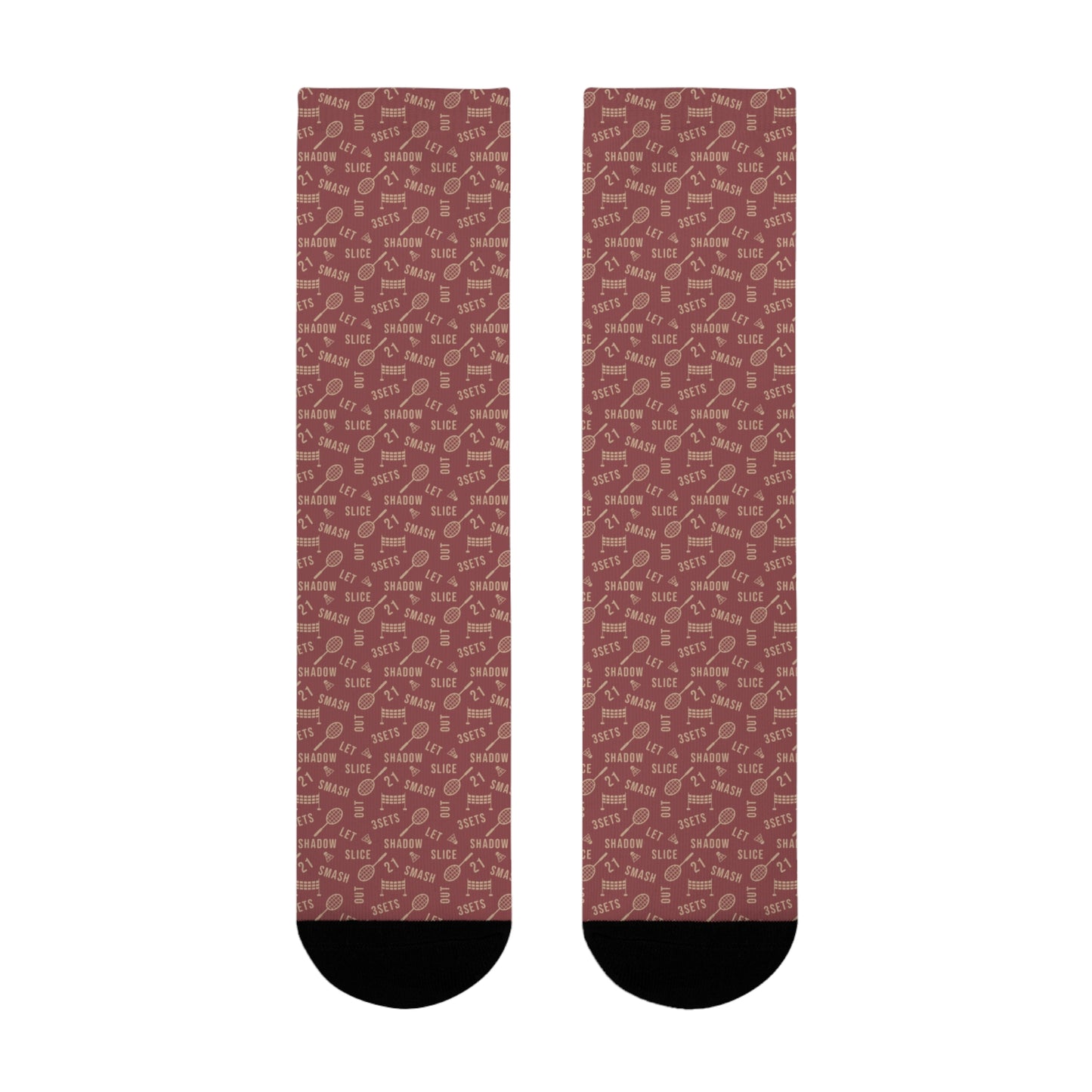 Chaussettes de badminton unisexes mi-mollet – Style et confort
