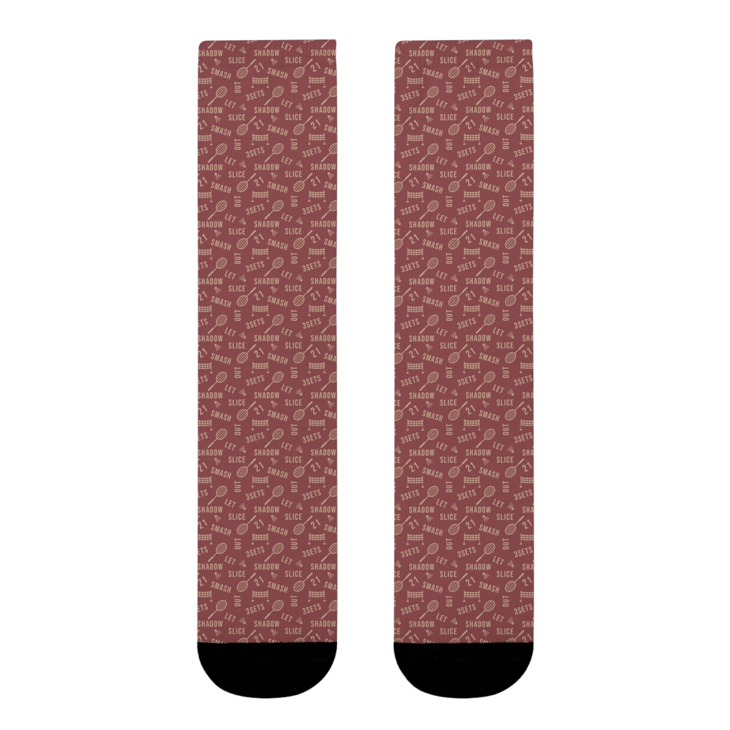 Chaussettes de badminton unisexes mi-mollet – Style et confort